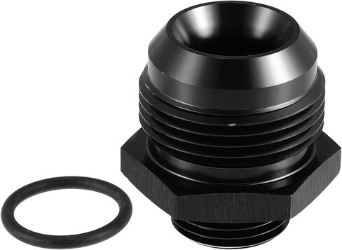 X AUTOHAUX 16AN مضيئة إلى 10AN ORB O Ring Port ذكر مضخة الوقود السكك الحديدية محول محولات تركيب الوقود للسيارة سبائك الألومنيوم الأسود in Saudi Arabia