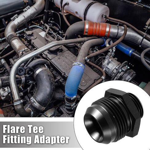 X AUTOHAUX 16AN مضيئة إلى 10AN ORB O Ring Port ذكر مضخة الوقود السكك الحديدية محول محولات تركيب الوقود للسيارة سبائك الألومنيوم الأسود in Saudi Arabia