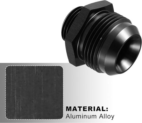 X AUTOHAUX 16AN مضيئة إلى 10AN ORB O Ring Port ذكر مضخة الوقود السكك الحديدية محول محولات تركيب الوقود للسيارة سبائك الألومنيوم الأسود in Saudi Arabia