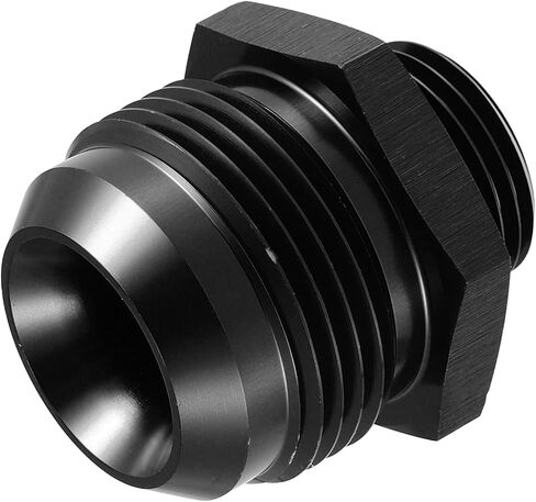 X AUTOHAUX 16AN مضيئة إلى 10AN ORB O Ring Port ذكر مضخة الوقود السكك الحديدية محول محولات تركيب الوقود للسيارة سبائك الألومنيوم الأسود in Saudi Arabia