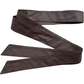180 سنتيمتر بولي Leather حزام جلد طويل وشاح حزام النساء OBI حزام الخصر حزام الخصر أحزمة معطف حزام استبدال أسود in Saudi Arabia