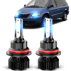 For 2001-2007 Dodge Caravan Chrysler Town & Country,500% Brighter HB5 Bulbs, 8000K Blue IP68 Waterproof, Plug and Play, Pack of 2 in Saudi Arabia