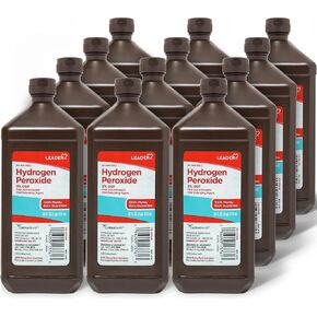Leader Hydrogen Peroxide Spray Bottle First Aid Antiseptic 3% Solution – Multi-Purpose Cleaner, Gentle & Effective Disinfectant Spray for Home, Cuts, and Scrapes, Easy-to-Use 8 Fl Oz Bottle in Kuwait