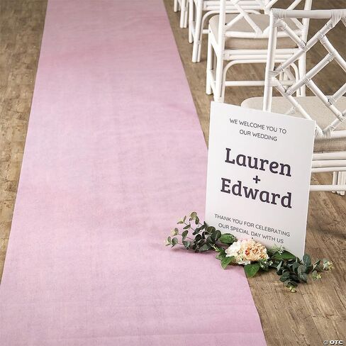 Blush Pink Wedding Aisle Runner (100 feet Long) Wedding Decor in Saudi Arabia
