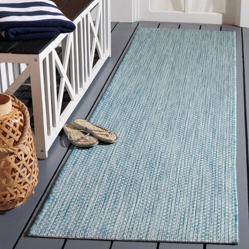 SAFAVIEH Courtyard Collection Area Rug - 9' x 12', Natural & Cream, Non-Shedding & Easy Care, Indoor/Outdoor & Washable-Ideal for Patio, Backyard, Mudroom (CY8521-03012) in Saudi Arabia