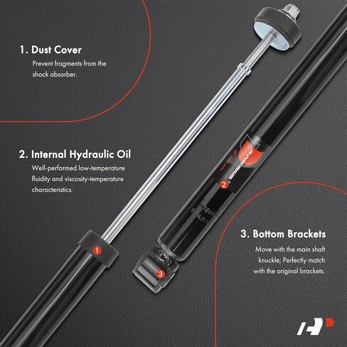 A-Premium Rear Pair (2) Shock Absorber Compatible with Honda Fit 2015/2017-2020, Driver and Passenger Side in Saudi Arabia