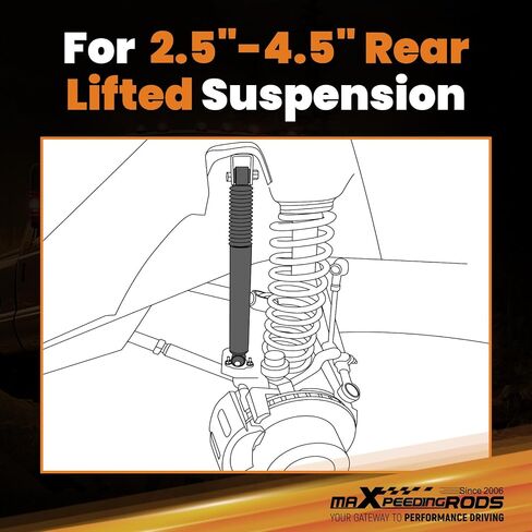 maXpeedingrods 2.5-4.5" Rear Shock Absorbers for Ford F-250 F-350 Super Duty 4WD 1999-2016, G1 Version in Saudi Arabia