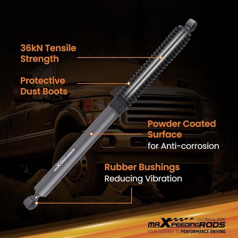 maXpeedingrods 2.5-4.5" Rear Shock Absorbers for Ford F-250 F-350 Super Duty 4WD 1999-2016, G1 Version in Saudi Arabia