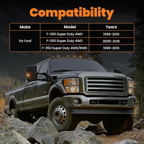 maXpeedingrods 2.5-4.5" Rear Shock Absorbers for Ford F-250 F-350 Super Duty 4WD 1999-2016, G1 Version in Saudi Arabia