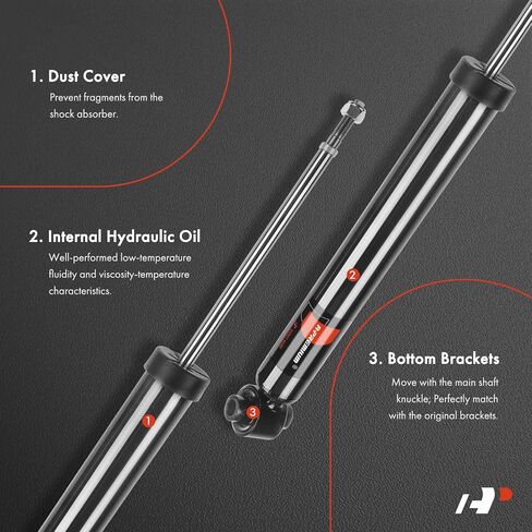 A-Premium Rear Suspension Shock Absorber Compatible with Kia Sorento 2016 2017 2018 2019 2020, 2-PC Set in Saudi Arabia