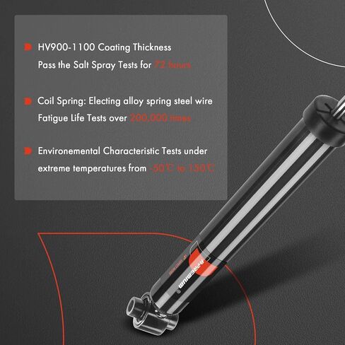 A-Premium Rear Suspension Shock Absorber Compatible with Kia Sorento 2016 2017 2018 2019 2020, 2-PC Set in Saudi Arabia