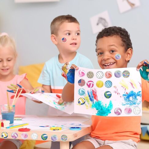 1000Pcs Smores Stickers Roll, Smore Party Favors Decorations Stickers, Waterproof S'More Fun Decals, Cute S'More Camping Campfire Party Decor for Water Bottle Gift Bag, 12 Designs in Kuwait