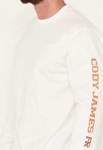 Cody James Men's Fr Long Sleeve Graphic Work Shirt - CJFRSP23K98-CRM Cream in Saudi Arabia