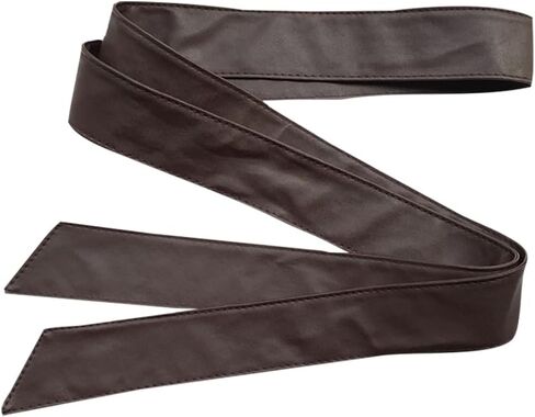 180 سنتيمتر بولي Leather حزام جلد طويل وشاح حزام النساء OBI حزام الخصر حزام الخصر أحزمة معطف حزام استبدال أسود in Saudi Arabia