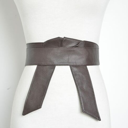 180 سنتيمتر بولي Leather حزام جلد طويل وشاح حزام النساء OBI حزام الخصر حزام الخصر أحزمة معطف حزام استبدال أسود in Saudi Arabia