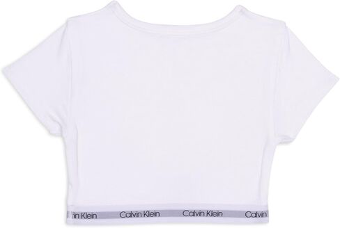 Calvin Klein Girls Short-Sleeve Cropped T-Shirt Bralette in Saudi Arabia