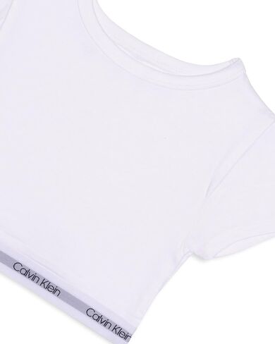 Calvin Klein Girls Short-Sleeve Cropped T-Shirt Bralette in Saudi Arabia