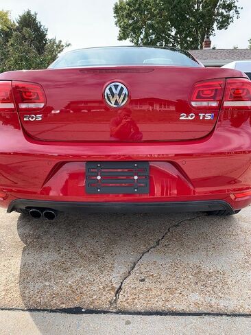 Front Bumper License Plate Tag Holder Mount Mounting Relocator Adapter Kit Bracket for Volkswagen (All Models) Quantity Discount(9.95$ to 6.50$)(Each with 2 Screws+4 Bolts & 4 Built in Nuts) (1) in Saudi Arabia