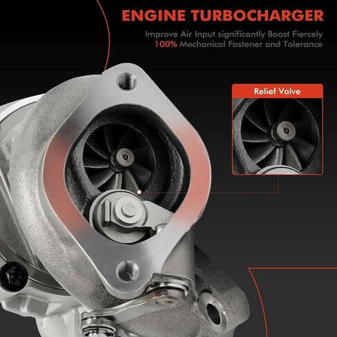 A-Premium K03 Right Side Complete Turbocharger Turbo Kit with Gasket & Wastegate Actuator Compatible with Ford & Lincoln Models - 2018-2020 F-150, 2018-2019 Expedition, 2018-2022 Navigator, 3.5L in Saudi Arabia