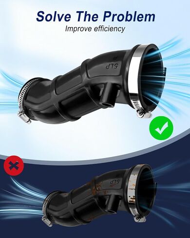 أنبوب سحب صندوق الهواء المنوع من اليسار واليمين مناسب لياماها رابتور 660R YFM660R 2001 2002 2003 2004 2005 استبدال 5LP-14453-00-00 5LP-14454-00-00 in Saudi Arabia