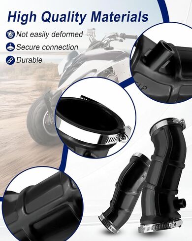 أنبوب سحب صندوق الهواء المنوع من اليسار واليمين مناسب لياماها رابتور 660R YFM660R 2001 2002 2003 2004 2005 استبدال 5LP-14453-00-00 5LP-14454-00-00 in Saudi Arabia