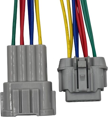 Headlight HID 8-Pin Connector Pigtail (Male & Female), fits headlamp OE 26010-CF40B / 26060-CF40B, Compatible with Nissan 350Z 2006-2009 (Xenon) in Saudi Arabia