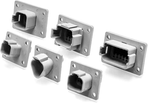DT Series Connector Kits 2,3,4,6,8,12Pin Gray With Flange Sealed Auto Electrical Wire Connector Plug Housing (DT04-2,3,4,6,8,12P-L012) in Saudi Arabia