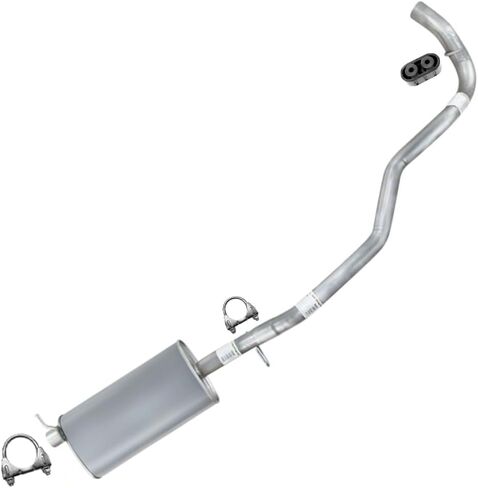Northeastern Exhaust | Stainless Steel Muffler & Tail Pipe Exhaust Kit Compatible for 1998-2000 Chevrolet S10 | 1998-2000 GMC Sonoma 2.2L RWD | Free Clamps and Hanger Included in Saudi Arabia