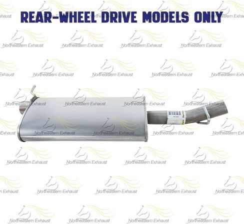 Northeastern Exhaust | Stainless Steel Muffler & Tail Pipe Exhaust Kit Compatible for 1998-2000 Chevrolet S10 | 1998-2000 GMC Sonoma 2.2L RWD | Free Clamps and Hanger Included in Saudi Arabia