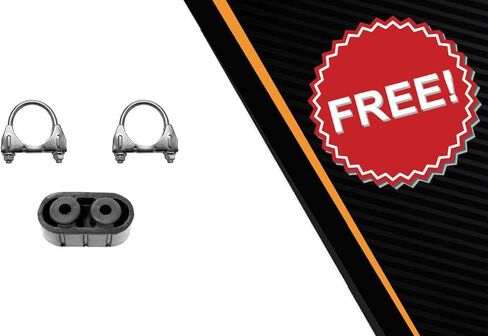Northeastern Exhaust | Stainless Steel Muffler & Tail Pipe Exhaust Kit Compatible for 1998-2000 Chevrolet S10 | 1998-2000 GMC Sonoma 2.2L RWD | Free Clamps and Hanger Included in Saudi Arabia