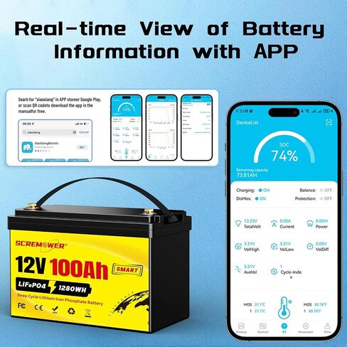 12V 300Ah Compact Lifepo4 Battery with Low-temp Protection BMS, 3840Wh Energy Deep Cycle Lithium Battery for RV, Solar System, Off-Grid, Winter Power Shortage, Marine in Saudi Arabia