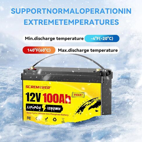 12V 300Ah Compact Lifepo4 Battery with Low-temp Protection BMS, 3840Wh Energy Deep Cycle Lithium Battery for RV, Solar System, Off-Grid, Winter Power Shortage, Marine in Saudi Arabia