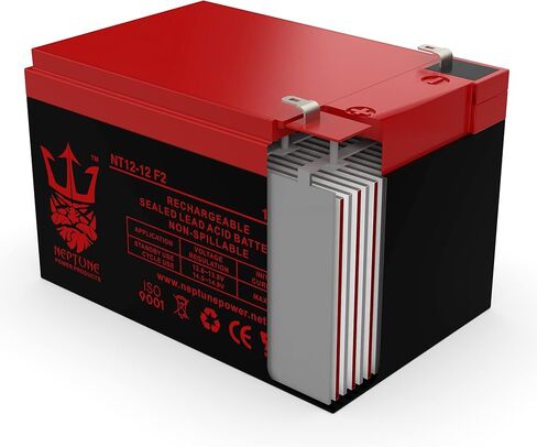 نبتون 12V 12AH مع استبدال بطارية SLA متوافقة مع محطة F2 لـ WP12-12E - 3 عبوات in Kuwait