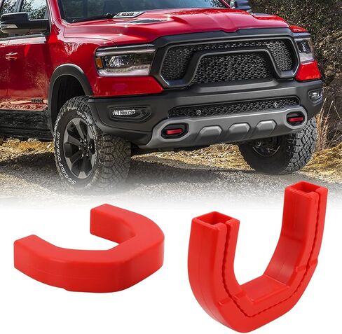 Tow Hook Covers Compatible with Ford F150 2004-2024, Bronco Base/Big Bend/Outer Banks 2021-2024, Toyota Tundra 2017-2021 (Red) in Saudi Arabia