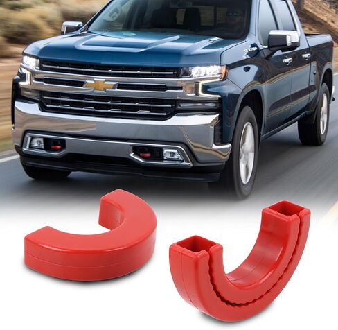 Tow Hook Covers Compatible with Ford F150 2004-2024, Bronco Base/Big Bend/Outer Banks 2021-2024, Toyota Tundra 2017-2021 (Red) in Saudi Arabia