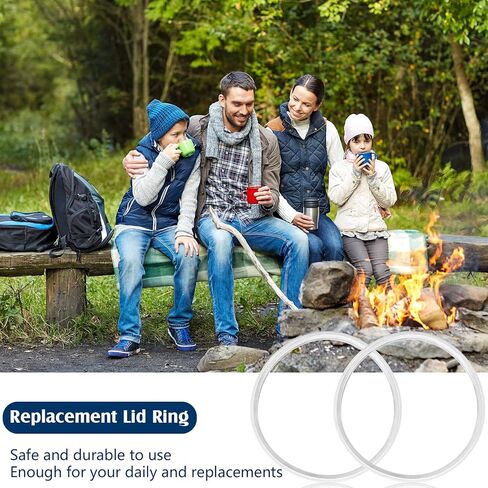 20 oz Replacement Rubber Lid Seals O Shaped Resealable Lid Gaskets for 10, 12, 16 and 20 Ounce Insulated Stainless Steel Tumblers (Black,6 Pieces) in Kuwait