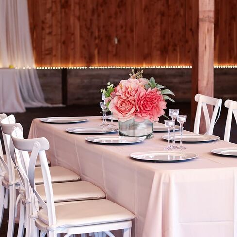 Artificial Flowers in Vase Fake Silk Hydrangea Rose Flower Arrangement Faux Potted Flowers for Indoor Home Bathroom Office Table Shelf Decor, White in Kuwait