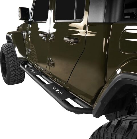Hooke Road Gladiator Cab Length Side Steps Tube Running Board Nerf Bar Rock Slider Rails for 2020-2025 Jeep Gladiator JT Pickup Sport Willys Overland Rubicon Mojave in Saudi Arabia