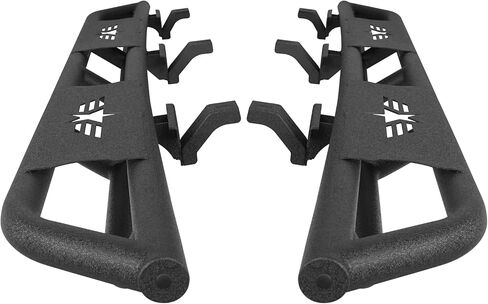 Hooke Road Gladiator Cab Length Side Steps Tube Running Board Nerf Bar Rock Slider Rails for 2020-2025 Jeep Gladiator JT Pickup Sport Willys Overland Rubicon Mojave in Saudi Arabia