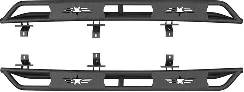 Hooke Road Gladiator Cab Length Side Steps Tube Running Board Nerf Bar Rock Slider Rails for 2020-2025 Jeep Gladiator JT Pickup Sport Willys Overland Rubicon Mojave in Saudi Arabia