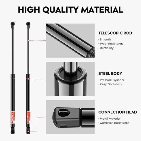 2 Pcs Liftgate Tailgate Rear Hatch Trunk Lift Supports Gas Struts for 2003-2014 Volvo for XC90 6133 in Saudi Arabia