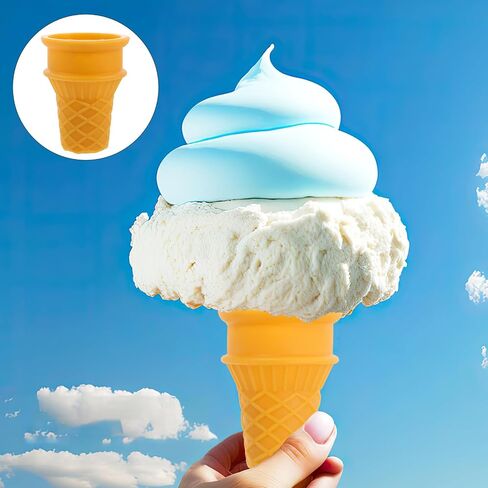 Gadpiparty Realistic Fake Ice Cream Cones Giant Simulated Ice Cone Props for Restaurant Bar in Saudi Arabia