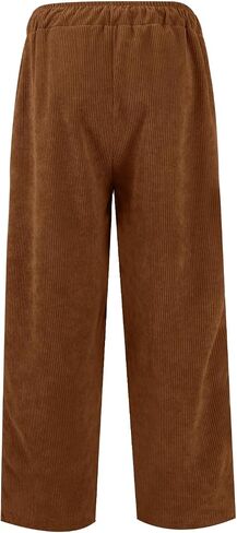 Mens Corduroy Pants Slim Fit Baggy Big and Tall Straight Leg Casual Sweatpants Relaxed Fit Elastic Waist Drawstring Trousers in Kuwait