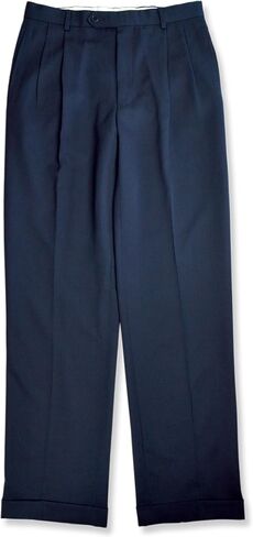 Brooks Brothers Mens Madison Traditional Fit Pleated Front Cuffed Wool Pants, in Kuwait