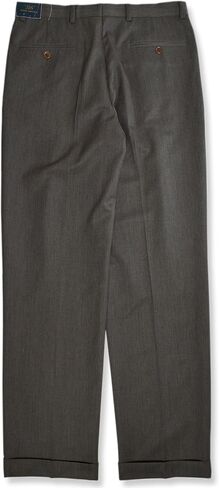 Brooks Brothers Mens Madison Traditional Fit Pleated Front Cuffed Wool Pants, in Kuwait