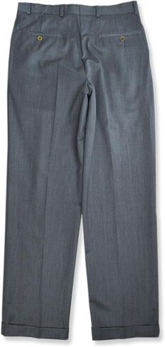 Brooks Brothers Mens Madison Traditional Fit Pleated Front Cuffed Wool Pants, in Kuwait
