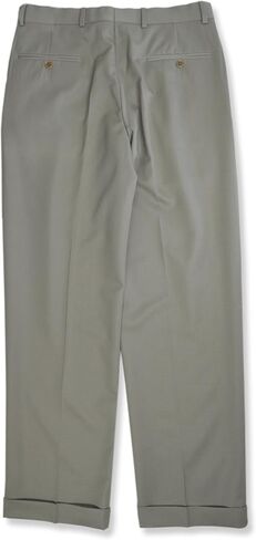 Brooks Brothers Mens Madison Traditional Fit Pleated Front Cuffed Wool Pants, in Kuwait