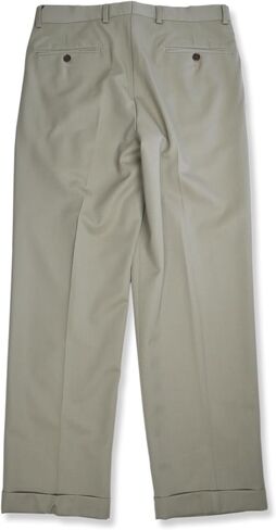 Brooks Brothers Mens Madison Traditional Fit Pleated Front Cuffed Wool Pants, in Kuwait