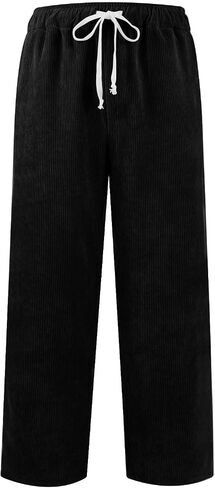سروال قصير رجالي سليم صالح فضفاض كبير وطويل القامة مستقيم الساق Sweatpants غير رسمية استرخاء صالح مرونة الخصر الرباط بنطلون in Saudi Arabia