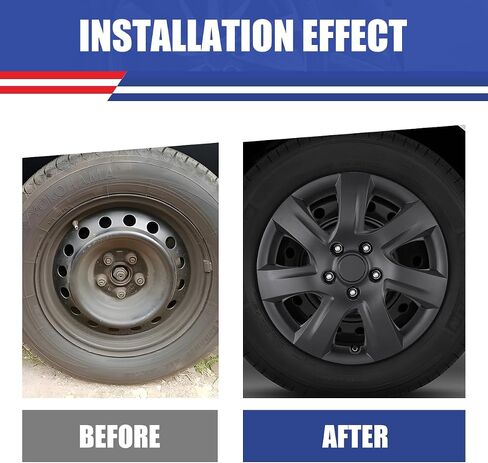 NIXON OFFROAD 16 بوصة Hubcaps لسيارة Toyota Camry (بما في ذلك الهجين) 2007-2011 [عجلة فولاذية مناسبة فقط] غطاء حافة العجلة (مجموعة من 4) أغطية محور PP بديلة للسيارة (ورنيش، 5092GStyle) in Saudi Arabia